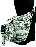 【Hi-Hi-World】 タクティカル ショルダー バッグ 斜め掛け スポーツバッグ (7.ACU迷彩)