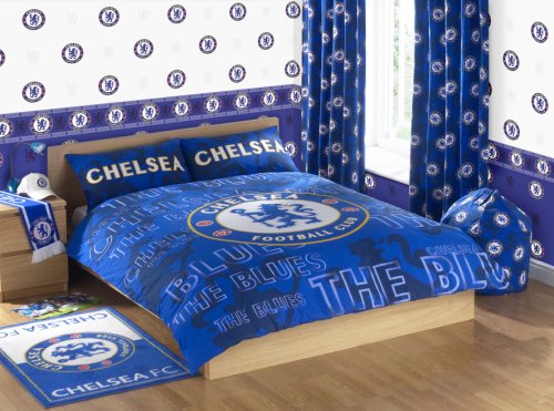 Zap Chelsea Blue Crest Duvet Set, Double