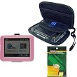 Garmin GPS Bundle Pack Combo: Pink Silicone Skin, Black EVA hard shell case, and a Screen Protector / Guard with Lint Cleaning Cloth for use with Garmin Nuvi 200, 250, 260, 270, 205, 255, 265T, and 275T models