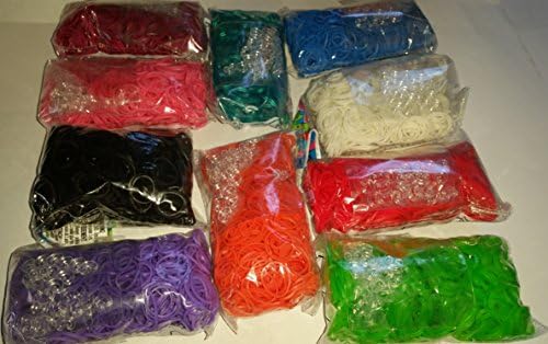 U-B Charmed Multi-colored Rubberband Loom Pack (Colors May Vary)-10 Pack