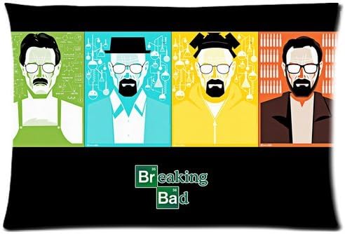Breakingbad 4 Figure Manga 20x30 (one side) Custom Rectangle Pillow Cases