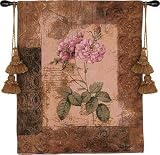 Review ArtExpression  / Blossoming Elegance II - Artist: Unknown - Fabric Size: 32.00 by 26.00 inches Wall Tapestry with hanging rods and tassels included
