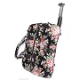 Fashionable Black Roses Wheeled Travel Bag on Whee&hellip Charming Chics