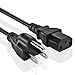 Huetron Short Power Cord for Acer P221W Monitor with Life Time Warranty - 5FT