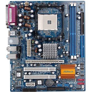 ASRock K8NF4G-SATA2 - Motherboard - micro ATX - Socket 754 - UDMA133, SATA-300 RAID - Ethernet - video - 8-channel audio