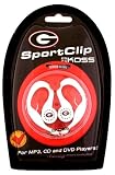 Koss 00330B University of Georgia SportClip Earphones with Wind Up Storage Case for MP3, CD, DVD Players (White Case)