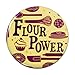 Flour Power Baking Baker Chef Cookie Cake Donut Funny Pinback Button Pin Badge - 1