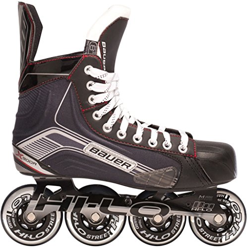 Bauer 1047269 Junior Vapor X300R Roller Hockey Skate, Black, Size 4