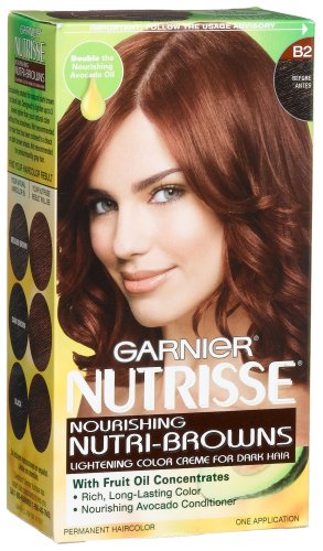 reddish brown hair. Garnier Nutrisse Reddish Brown Hair Color Pack of 3