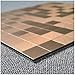 Art3d Peel and Stick Tile Metal Brushed Backsplash Sticker, 12