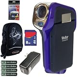 Vivitar 850W 8.1MP Underwater Digital Video Camcorder With 1.8-inch LCD Screen Plus 8GB Accessory Kit