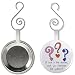 LOVE IS THE ANSWER Valentine's Day 2.25 inch Button Style Hanging Ornament