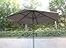Formosa Covers | PREMIUM QUALITY 9 feet 6 Ribs Single Vent Umbrella Replacement Canopy - 30% Heavier Weight Than Competition - Taupe (Canopy Top Only)