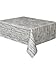 Gray Rustic Wood Rectangular Plastic Table Cover (54