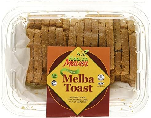 Health Maven Gluten Free Melba Toast Crackers - Onion Flavor 4.2 Oz