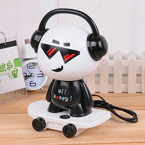 Kids LED Skateboard Boys Nightlight Desk Table Lamp Night for Baby Adults Bedroom Birthday Christmas Gift (black)