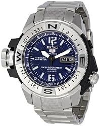 Seiko Men's SKZ223K1 5 Mile Markers Silver Dial Watch