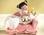 Baby Isabella 14" Girl w/Blanket & Kitten Special Ed Berenguer Doll