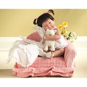 Baby Isabella 14 Girl w Blanket and Kitten Special Edition Berenguer Doll by Berenguer