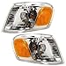 New Pair Set Corner Signal Marker Light Lamp Lens SAE DOT