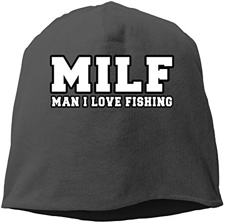 MILF Man I Love Fishing Funny Fishing Beanie Cap Skull Hats