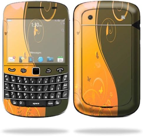 Mightyskins Protective Skin Decal Cover for Blackberry Bold 9900 or 9930 Cell Phone wrap sticker skins Butterfly Garden
