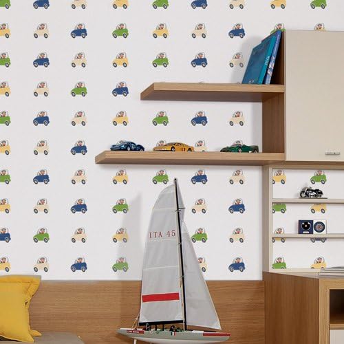 Paul Frank Cars Wallpaper Decal -3 Sheets, 48 cm x 100 cm / 19" x 40" each - CoolWallArt