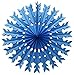 12-pack 22 Inch Tissue Paper Snowflake Decorations (Turquoise)