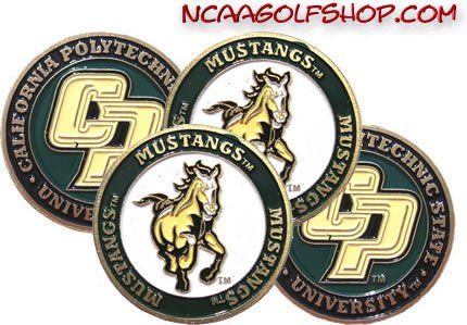 Cal Poly Mustangs Golf Ball Markers