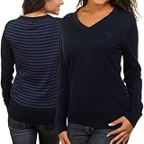 NFL Cutter & Buck Houston Texans Ladies Navy Blue Shout It Out V-Neck Sweater (Medium)
