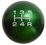 10x1.25mm Thread 5 speed Round Ball Type-R Shift Knob in Green Billet Aluminum for Infiniti G20 JDM