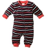 POLARN O PYRET Velour Stripe Newborn Romper