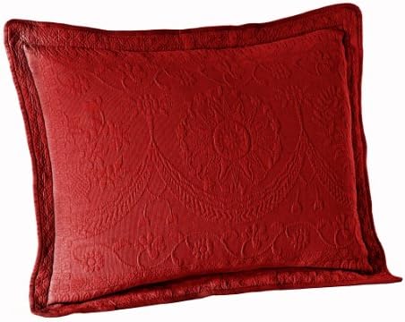King Charles Matelasse King Sham, Scarlett