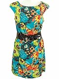 Signature by Robbie Bee Sleeveless Print Dress Red/Aqua 22W Signature by Robbie Bee Sleeveless Print Dress Red/Aqua 22W