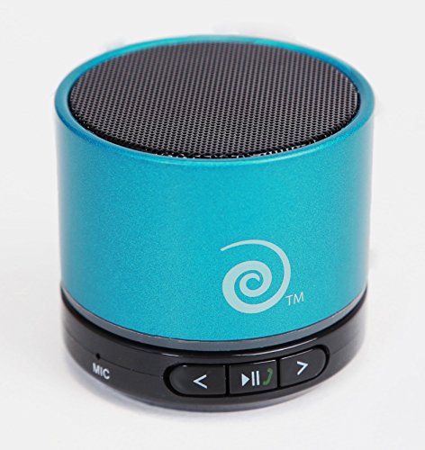 Portable Bluetooth 4.0 Mini Speaker ● Apple, Samsung, Mobile Device & Cell Phone Compatible ● High Quality Speakerphone with Sound Amplifier for Hands-Free Calling by bePowered® ● Turquoise