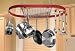 Classicor Red Wrought Iron Oval Pot Rack