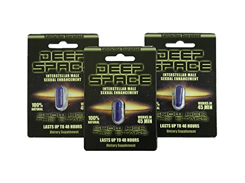 Deep Space 100% All Natural Male Sexual Performance Enhancement Pill (3 Pack)