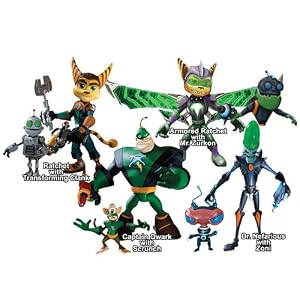 DC Direct Ratchet and Clank Series 1 Set of 4 Action Figures by