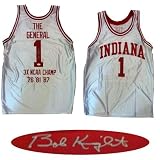 Signed Bobby Knight Indiana University Hoosiers Jersey JSA COA - Autographed College Jerseys