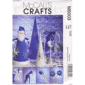 McCall's Crafts Pattern M6003 Christmas Decorations