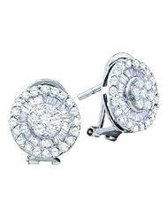 1.10CTW DIAMOND FLOWER EARRING