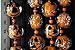 Halloween Theme Jack O' Lantern Face Glow In Dark Glass Beads(Pack of 12 beads)