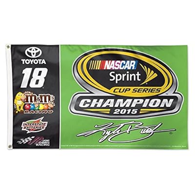 Kyle Busch 2015 On Track Sprint Cup Champion Flag 3x5 Grommets Reinforced Flyend Deluxe