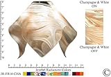 Jezebel® Radiance® Large Flame Champagne, Beige & White Glass Pendant/Ceiling Fan Light Replacement Glass Shade, 1 1/8