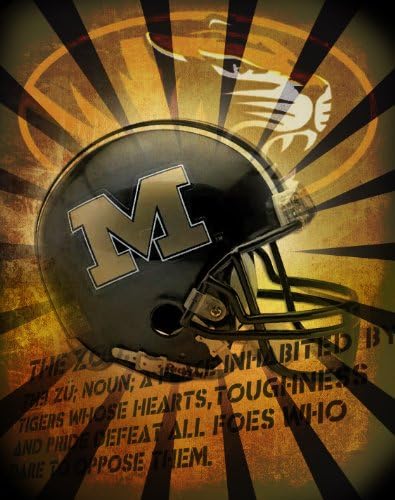 Missouri Tigers 11x14 Wrapped Canvas of the Helmet