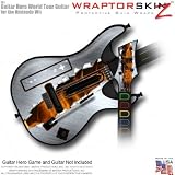 Ripped Metal Fire Skin fits Band Hero, Guitar Hero 5 & World Tour Guitars for Nintendo Wii (GUITAR NOT INCLUDED) by WraptorSkinz
