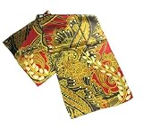 Paisley & Pods w/Red - Pangborn Design Scarf 11012