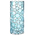 Hurricane Candle Holder - Blue Capiz