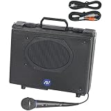 Portable PA System,H 11 In x W 13 1/2 In Amplivox S222 Portable PA System,H 11 In x W 13 1/2 In Amplivox S222