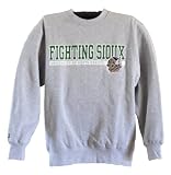 Jansport Grey Crewneck Fighting Sioux Sweatshirt (Medium)